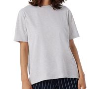 Schiesser Camiseta de Dormir de Manga Corta de algodón - Mix + Relax Pijama, Opaco, Gris-Mel_17967, 44 para Mujer