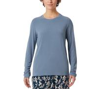Schiesser Camiseta de Dormir de Manga Larga Modal - Mix + Relax Camisón, Gris Azul_182108, 42 para Mujer