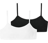 Schiesser Camiseta de Tirantes para niña Corsé, Surtido-3 (Negro, Blanco), 16 años para Niñas