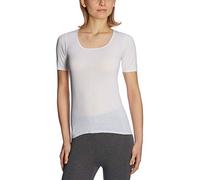 Schiesser Spenzer 1/2 Brazo Camiseta, Semitransparente, Blanco 100, 40 para Mujer