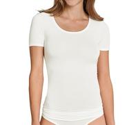 Schiesser Camiseta Interior de Media Manga para Mujer, Ajuste Personalizado, Blanco Natural_155413, S