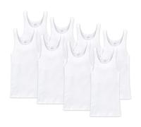 Schiesser Camiseta Interior En 8er Paquete, Hombre, Acanalado Doble O - Blanco