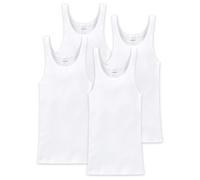 Schiesser Camiseta Interior Hombre 4er Paquete - sin Mangas, Cotton Essentials,