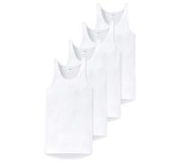 Schiesser Camiseta interior para hombre, 2 unidades, acanalado fino original, Blanco, XXXL