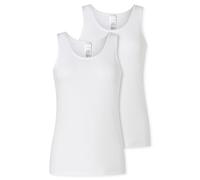 Schiesser Camiseta Interior para Mujer, 2 Unidades, Pack Doble, 182906, Blanco_182906, 38
