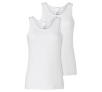 Schiesser Camiseta Interior para Mujer, 2 Unidades, Pack Doble, 182906, Blanco_182906, 38