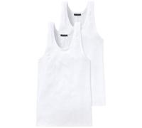 Schiesser - Camiseta Interior sin Mangas para Hombre, Pack de 2, Talla 50, Color Blanco 100