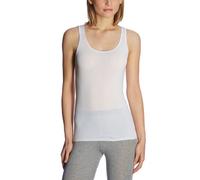 Schiesser Trägertop Baumwolle-Luxury Camiseta, Opaco, Blanco 100, 42 para Mujer