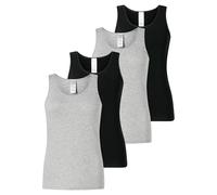 SCHIESSER Camiseta térmica gris moteado / negro XXLxC/D EUR