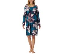 Schiesser Camisón de Manga Larga con Bolsillos 95 Cm - Modern Nightwear Camisón Mujer