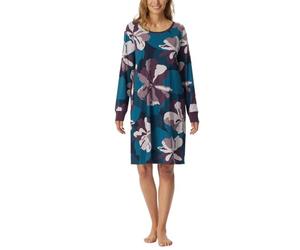 Schiesser Camisón de Manga Larga con Bolsillos 95 Cm - Modern Nightwear Camisón Mujer