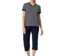 Schiesser Casual Essentials Juego de Pijama, Nachtblau_181254, 42 para Mujer