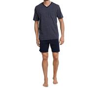 Schiesser Conjunto de Pijama Corto para Hombre Dos Piezas, Azul Oscuro, 64