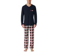 Schiesser Conjunto de Pijama Largo para Hombre, Azul Nocturno_183166, 50