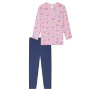 Schiesser Conjunto de Pijama Largo para niña, 100% algodón orgánico orgánico, Tallas 92 hasta 140, Violeta_181816, 140