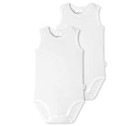 Schiesser Baby 0/0 Arm Bodies 2 Pack Conjunto de Ropa Interior para bebés y niños pequeños, Blanco, 86 cm Unisex bebé