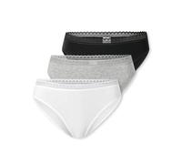 Schiesser Damen 3 Pack Slip Unterwäsche mit Spitze Baumwolle Mix-Multipacks Ropa Interior, Ordenar 1_182908, 46 Mujeres