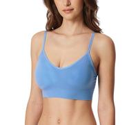 Schiesser Damen Bustier mit Removable Pads-Casual Seamless Sujetador, Azul Claro_181102, M Mujeres