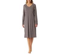 Schiesser Damen Nachthemd Langarm Weiche Baumwolle Bigshirt mit Taschen-Nightwear Camisa de Noche, Grafito_181985, 50 Mujeres