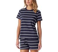 Schiesser Damen Schlafshirt Kurzarm Baumwolle - Mix + Relax Camiseta de Pijama Mujer