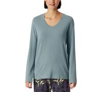 Schiesser Damen Schlafshirt Langarm Modal-Mix + Relax Camiseta de Pijama, Mineral_182101, 48 Mujeres