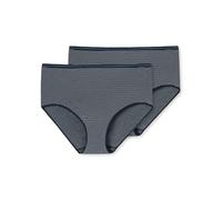 Schiesser Essential Midi (2er Pack), Braguita brasileña Mujer, Azul (Nachtblau 804), 42