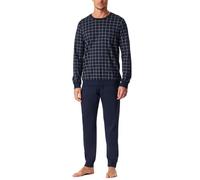 Schiesser Fine Interlock Juego de Pijama, Azul Noche 183173, 50 para Hombre