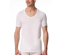 Schiesser Herren Shirt V-Ausschnitt-Premium Modal Camiseta, Blanco_181531, XXL Hombres
