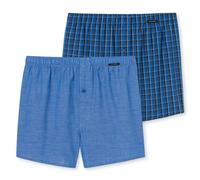 Schiesser Hombre Boxers Shorts - Tejido, 2er Paquete - Calzoncillos, Algodón