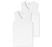 Schiesser Hombre Camiseta de Tirantes 2er Paquete - Serie " 95 / 5 ",Cuello Pico