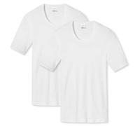 Schiesser Hombre Camiseta Interior 2-Pack-1/2 Brazo, Algodón Essentials,