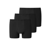 Schiesser Hombre Organic Cotton Essential 3er Pack Unterwäsche mit softem Bund Bóxer, Schwarz, Large