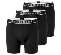Schiesser Hombre Pack de 3 Bóxers Largos - Pierna Larga - Ajustado - Algodón - 95/5 Multipacks