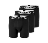 Schiesser Hombre Pack de 3 Bóxers Largos - Pierna Larga - Ajustado - Algodón - 95/5 Multipacks