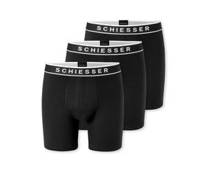 Schiesser Hombre Pack de 3 Bóxers Largos - Pierna Larga - Ajustado - Algodón - 95/5 Multipacks