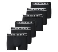 Schiesser Hombre Shorts 6er Paquete - Serie " 95 / 5 ", Logotipo Federal, S-XXL