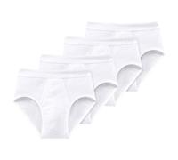 Schiesser Hombre Slip 4er Paquete - Acanalado, Deportivo, Algodón Essentials
