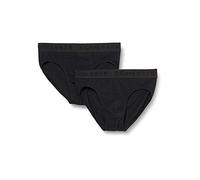 Schiesser Jungen Slips 2 Pack Cierre, Negro_173533, 176 cm para Niños