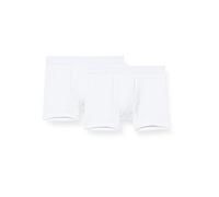 Schiesser Juego de 2 Calzoncillos Tipo bóxer para niño, 95/5, algodón orgánico orgánico, Tallas 140 hasta 176, Blanco_173534, 152 cm