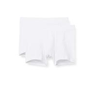 Schiesser Jungen Boxershorts Weiches Bündchen 2 Pack Bxer, Blanco, 164 cm para Niños