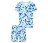 Schiesser Jungen Schlafanzug Kurz-Boys World Juego de Pijama, Multicolor #1_182569, 128 cm para Niños