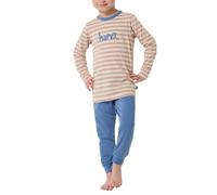 Schiesser Jungen Schlafanzug Lang-Natural Love Juego de Pijama, Crema_182566, 128 cm para Niños