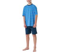 Schiesser Jungen Schlafanzug Set Kurz-100% Organic Bio Baumwolle-Größe 140 bis 176 Juego de Pijama, Aquarium_180997, 152 cm para Niños