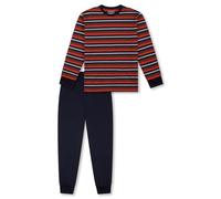 Schiesser Jungen Schlafanzug Set Lang-100% Organic Bio Baumwolle-Größe 140 bis 176 Juego de Pijama, Azul Nocturno_183149, Niños