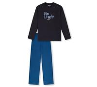 Schiesser Jungen Schlafanzug Set Lang-100% Organic Bio Baumwolle-Größe 140 bis 176 Juego de Pijama, Navy_181992, 152 para Niños