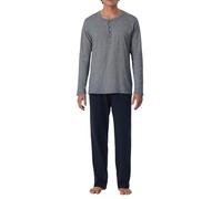 Schiesser Largo Juego de Pijama, Azul_159630, 60 Plus para Hombre