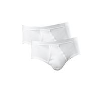 Schiesser - Lencería para Hombre, Pack de 2, Talla 50, Color Blanco 100