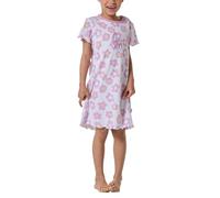 Schiesser Mädchen Nachthemd Kurzarm-Natural Love Camisa de Noche, White Print_182559, 128 para Niñas
