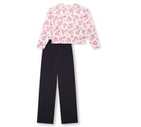 Schiesser Mädchen Schlafanzug Set Pyjama Lang-100% Organic Bio Baumwolle-Größe 140 bis 176 Juego de Pijama, Rosa pálido_183029, 164 para Niñas