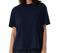Schiesser Mix + Relax Camiseta de Pijama, Azul Oscuro_179267, 46 para Mujer